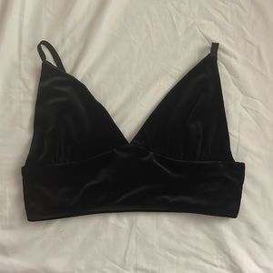 Forever 21 velvet longline bralette size M